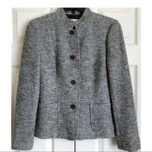 Talbots Gray Wool Blend Lined Jacket